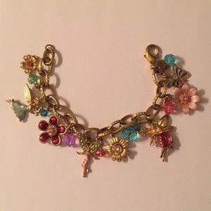 Vintage Kirks Folly fairy charm bracelet